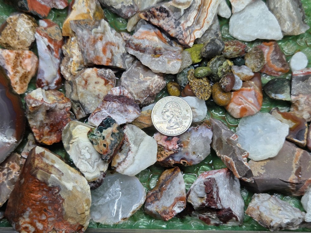 Mix Agate Rough 2 LB Lot - A5