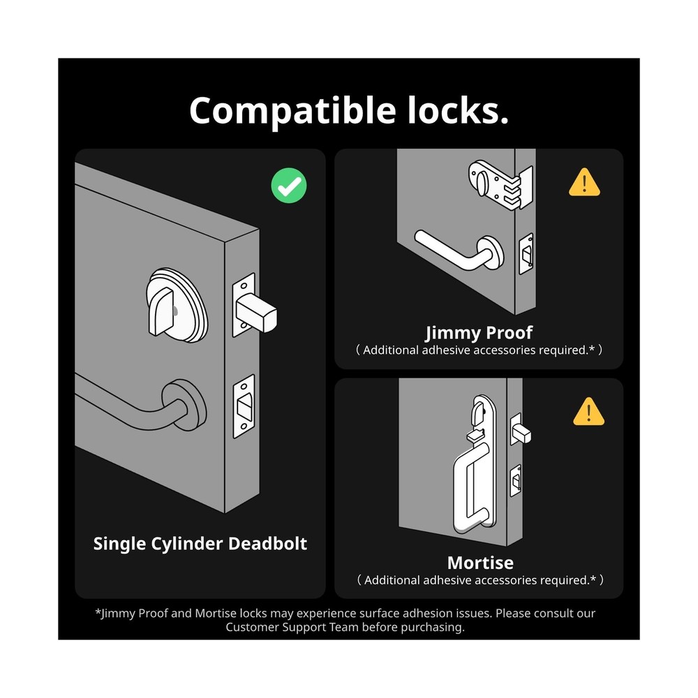 SwitchBot WiFi Smart Lock Pro with Keypad Touch, Fingerprint Keyless Entry Do...