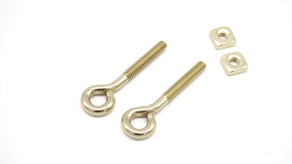 2 Eyelet Post For Furniture Pulls eye bolts Pulls Bails Victorian Post For Pulls