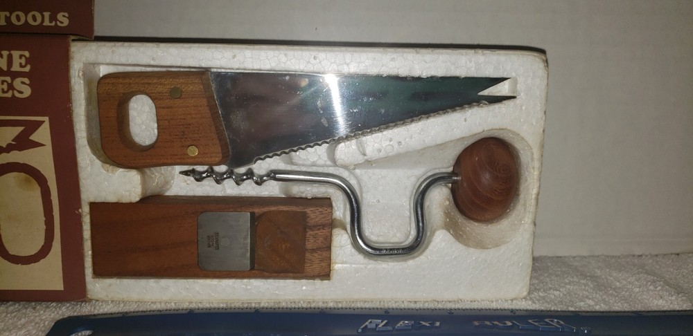 VINTAGE CARPENTER TOOLS BAR ACCESSORIES SET
