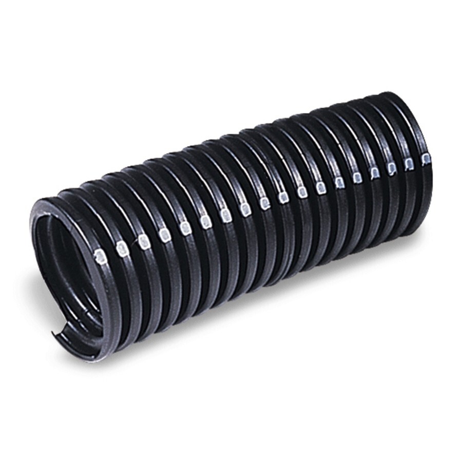 Drossbach Corrugated Wire Loom Split Nylon .5" ID Black 100 FT