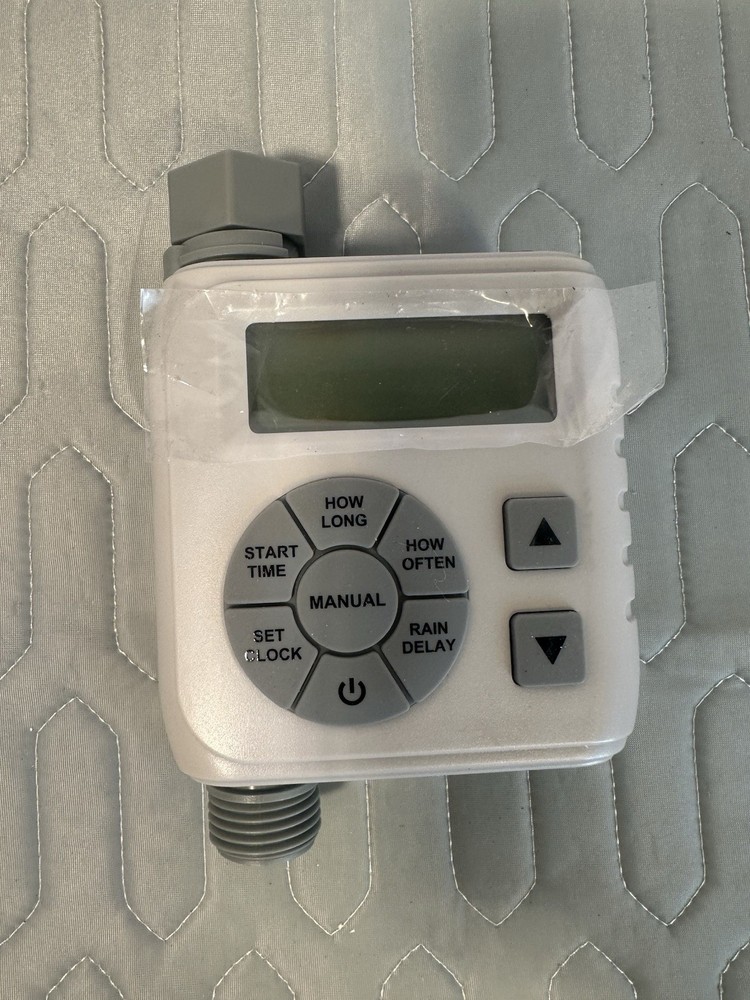 Solar Digital Hose Timer Programmable Garden Water Timer Rain Delay Manual