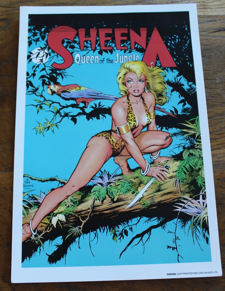 Dave Stevens "Sheena" print 1988