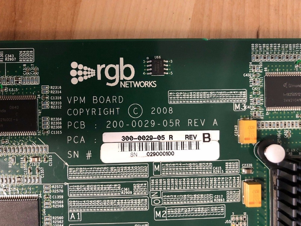 RGB Networks VMG-VPM Video Processing Module MPEG2/H.264 Stat Mux Line Card