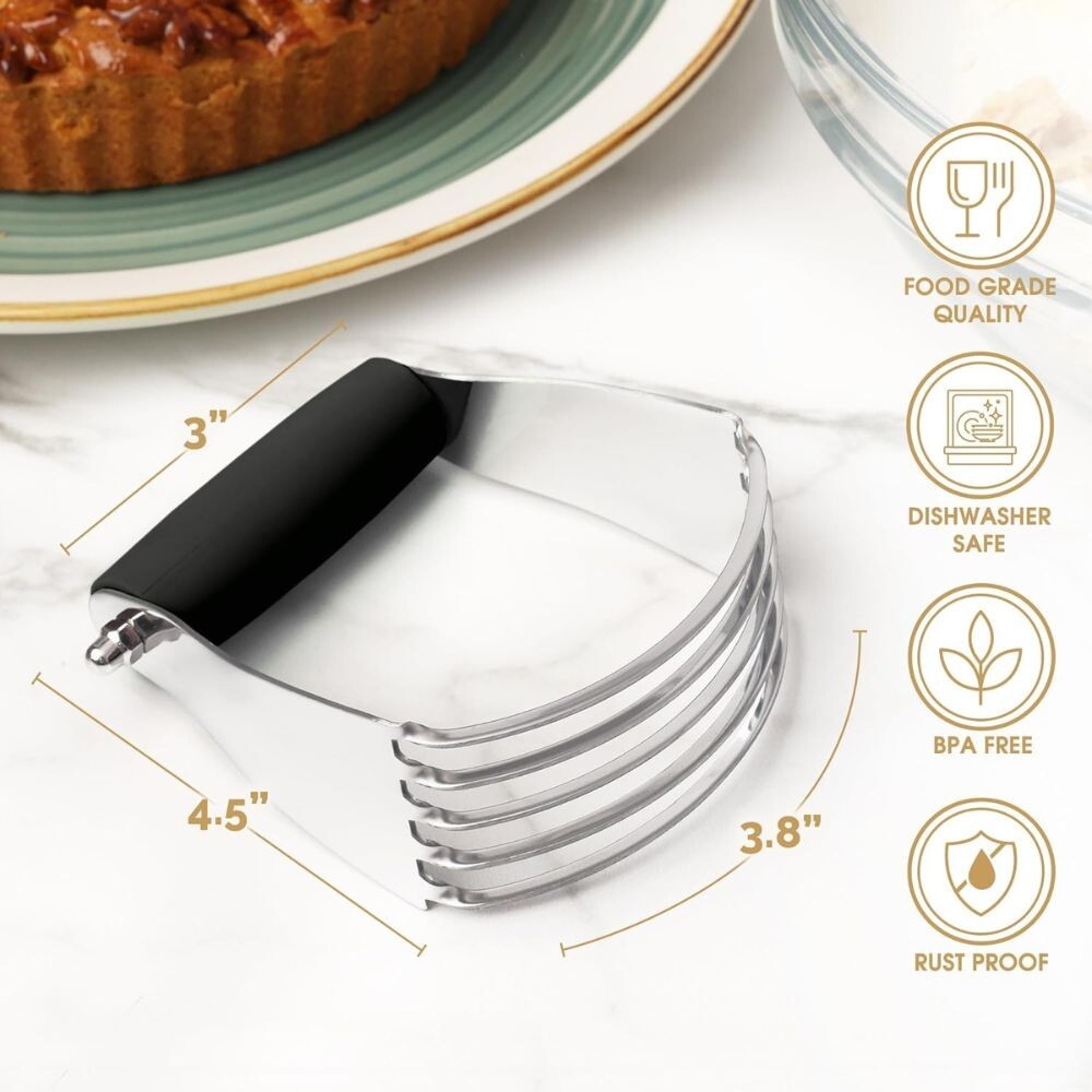Zulay Kitchen Dough Blender & Pastry Cutter