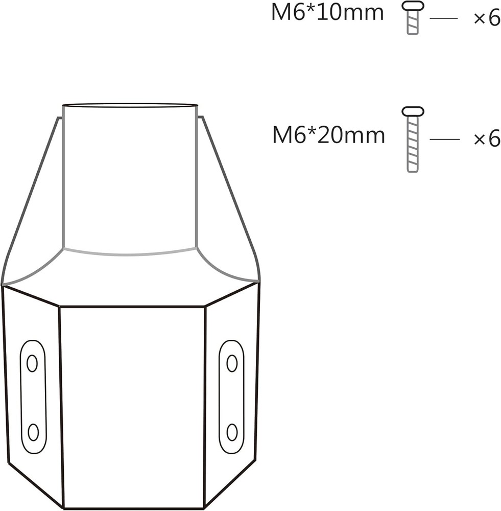 Starlink Pipe Adapter, pole mount, Available for 2.5 inches