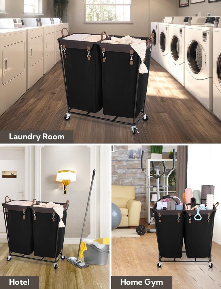 Multi-Functional Clothes Sorter with 2 Sections, Perfect for Organization