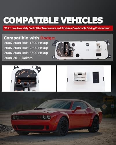 1ST P55056569AC A/C Heater Climate Control Panel Compatible with Dodge RAM