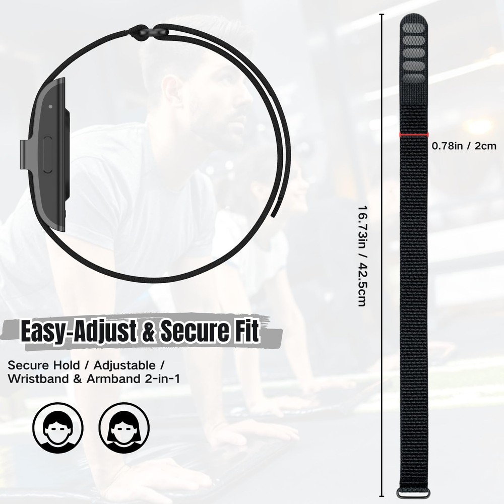 CKONXE Bicep Bands Compatible with Hume Band, Nylon Loop Replacement Strap, Sof