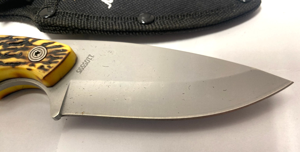 A Schrade Fixed Blade 8" Knife - Uncle Henry Model w/Sheath