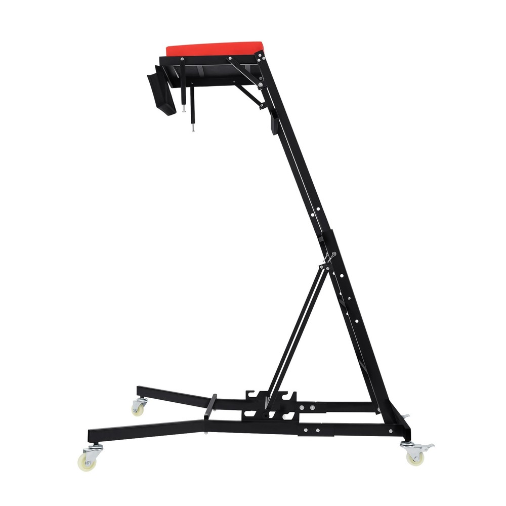 Foldable Engine Topside Creeper Adjustable Height Movable Ladder With 4 Wheels