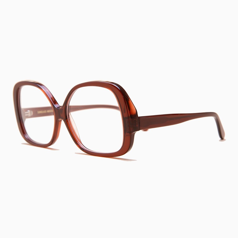 Large Square Maroon Reading Glasses 2.50 diopter- Jane