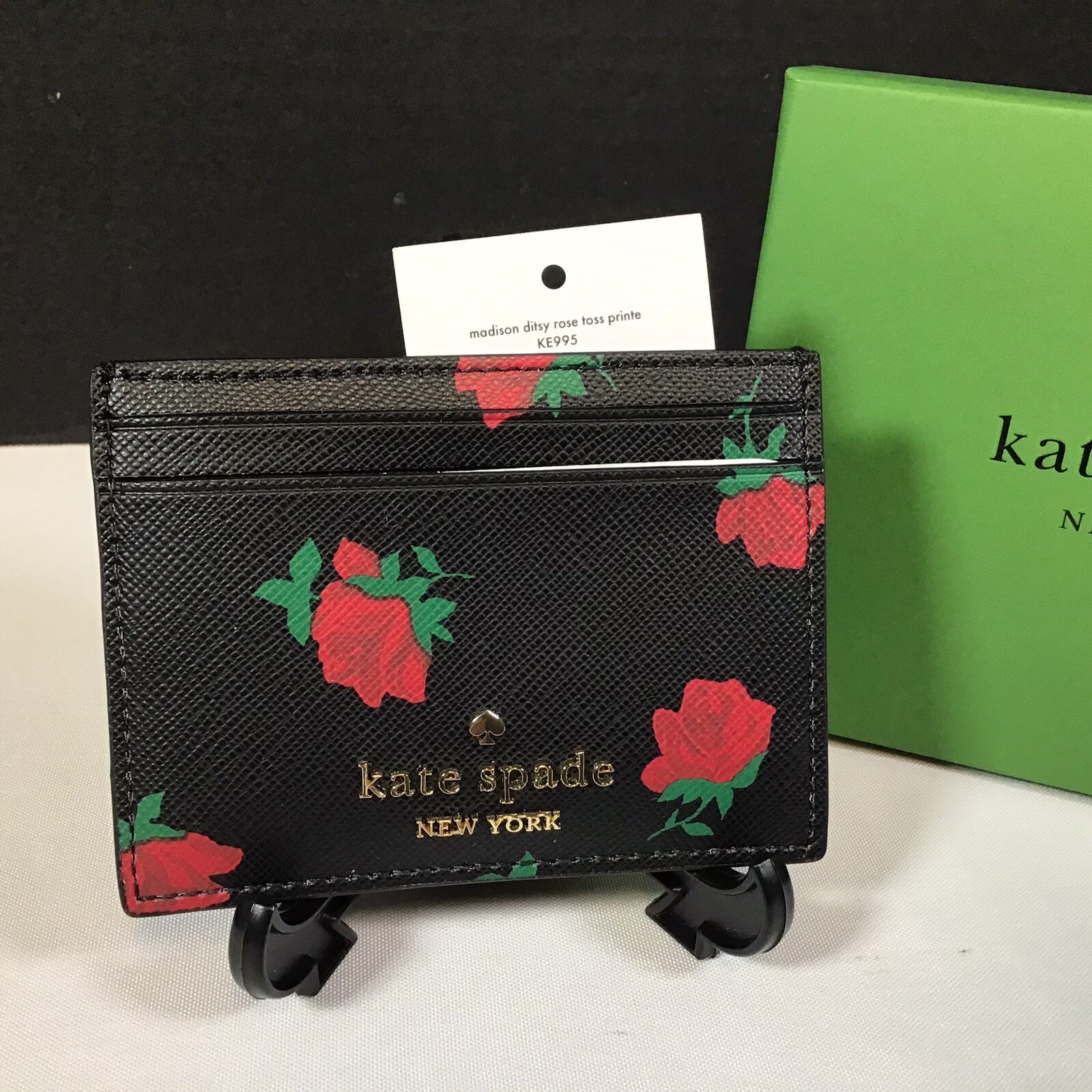Disney X Kate Spade New York Madison Rose Toss Printed Slim Card Holder KE995