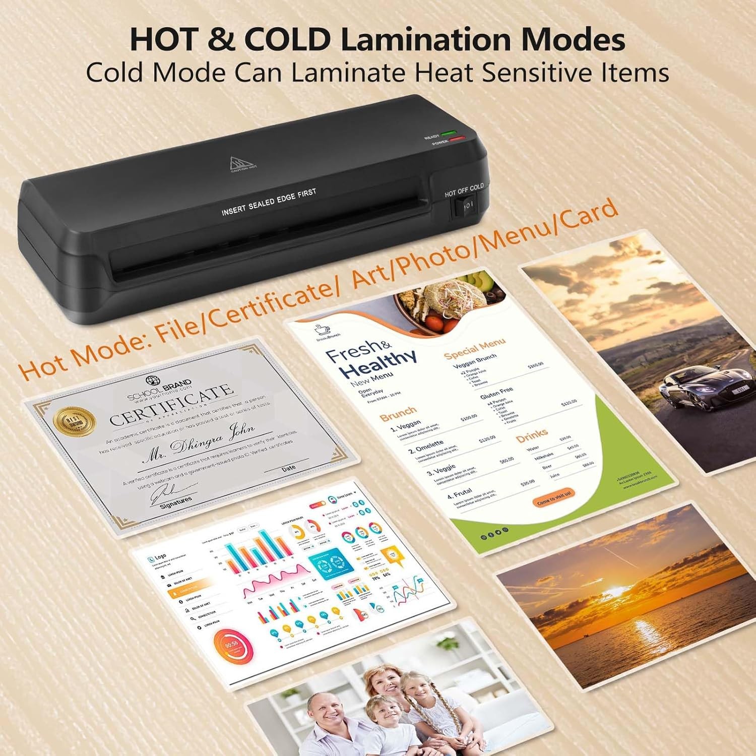 A4 Sealing Machine USB Powered Hot Laminator for Office School Business (OL261)