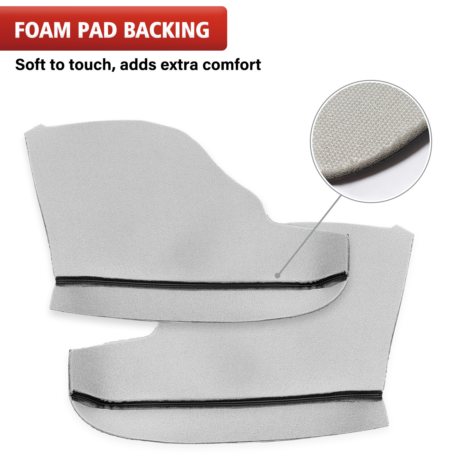 Pair Fits 2011-2016 2017 Honda Odyssey Door Panel Armrest Vinyl Cover Trim Black