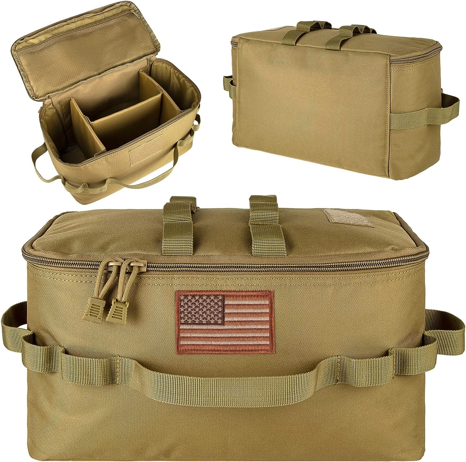 Tactical Camping Storage Bag 11L Outdoor Tote Bag Camping Cookware Organizer Bag
