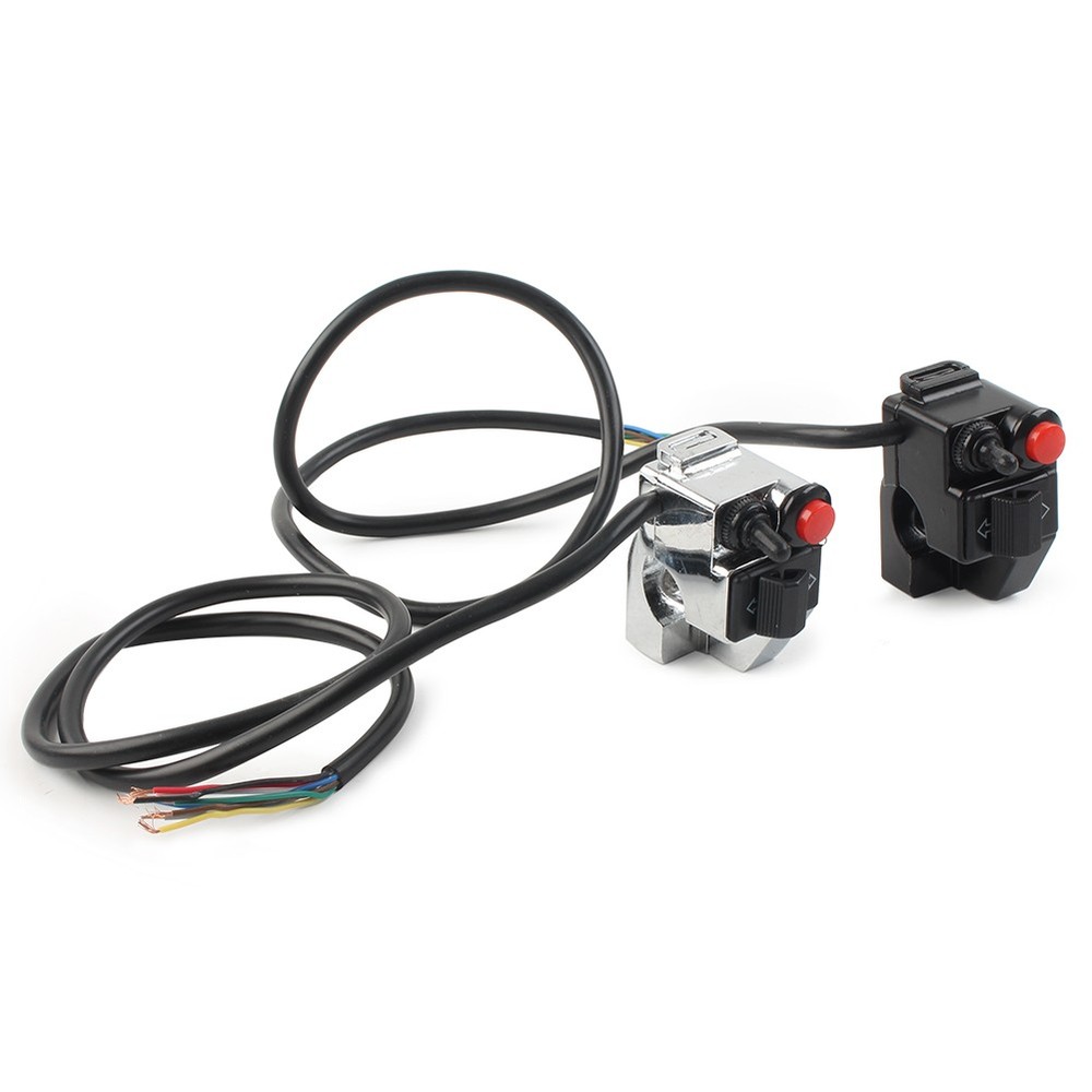 Switch Handlebar Mount Button Horn Indicator Fog Lights Headlamps