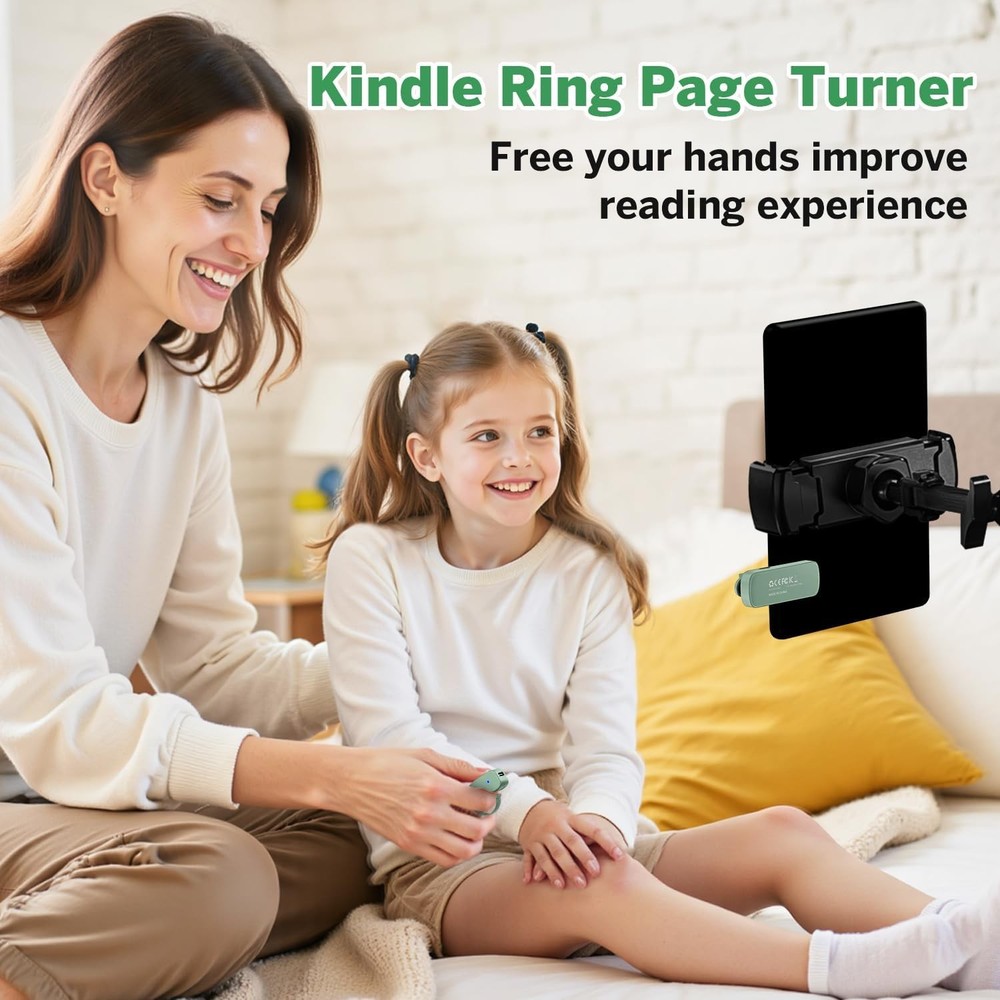 Page Turner Ring for Kindle,Remote Control for iPhone iPad Android Tablets E-...