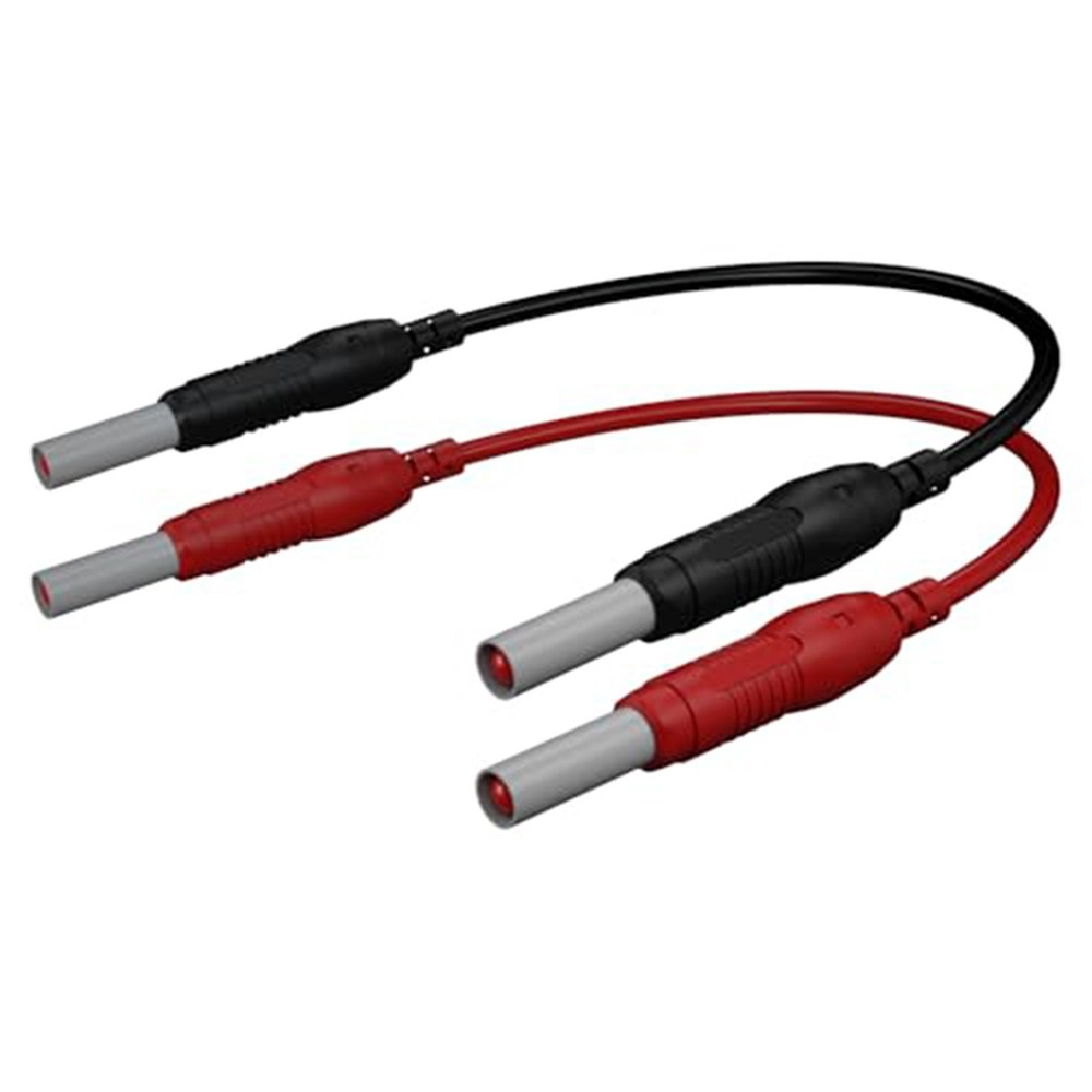 Flexible PVC 2PC Banana Leads for MultiMeter Testing Cable 100cm Length