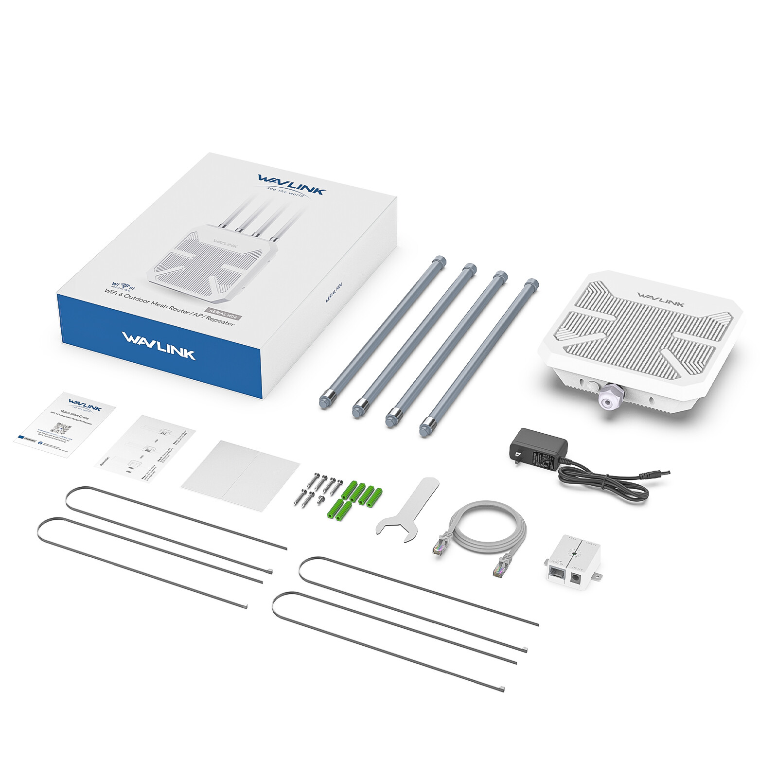 AX1800 Outdoor WiFi 6 Extender Long Range Wireless Router Repeater for Yard Park