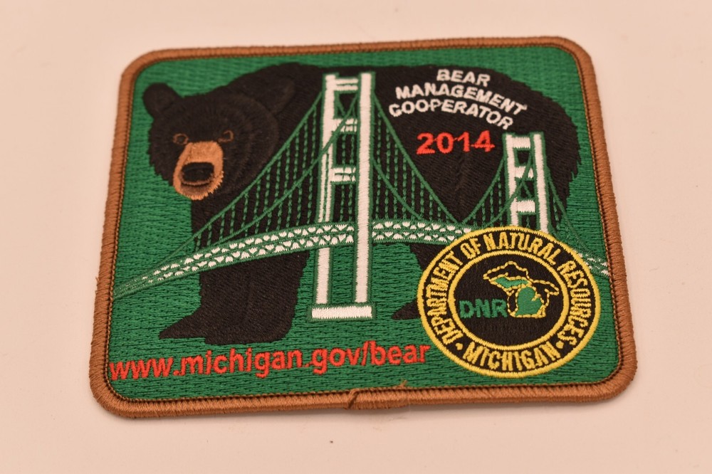 2014 Michigan DNR BEAR MANAGEMENT COOPERATOR PATCH