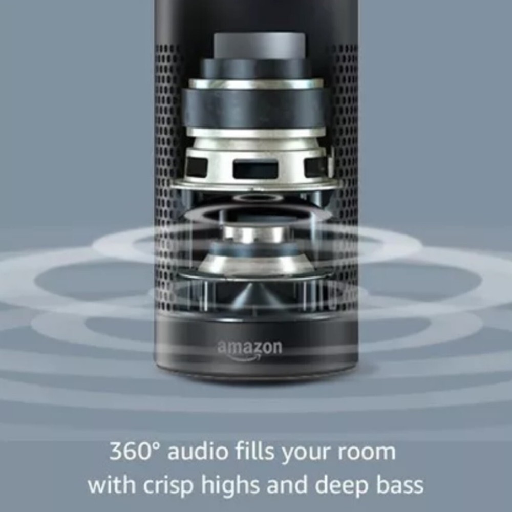 Amazon Echo Plus 1st Generation Smart Speaker Black Alexa Enabled Zigbee Hub