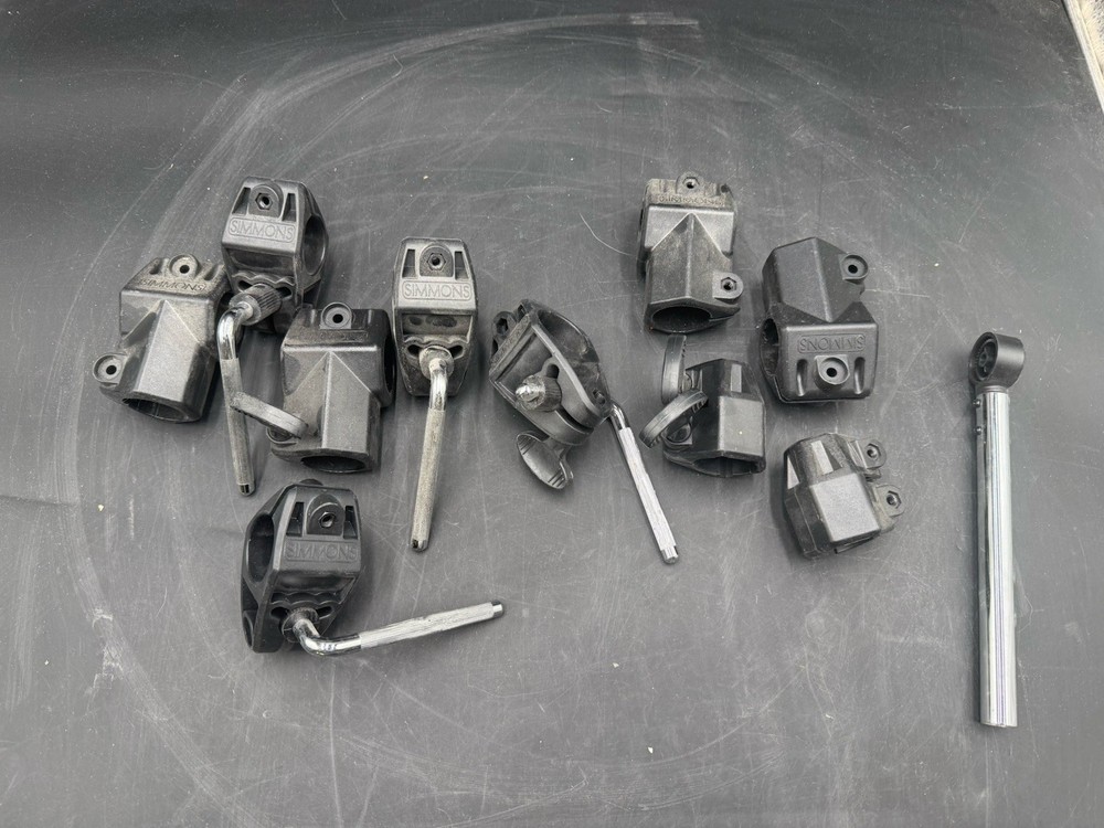 SIMMONS SD300 Drum Clamps VARIOUS 11 Pieces BULK