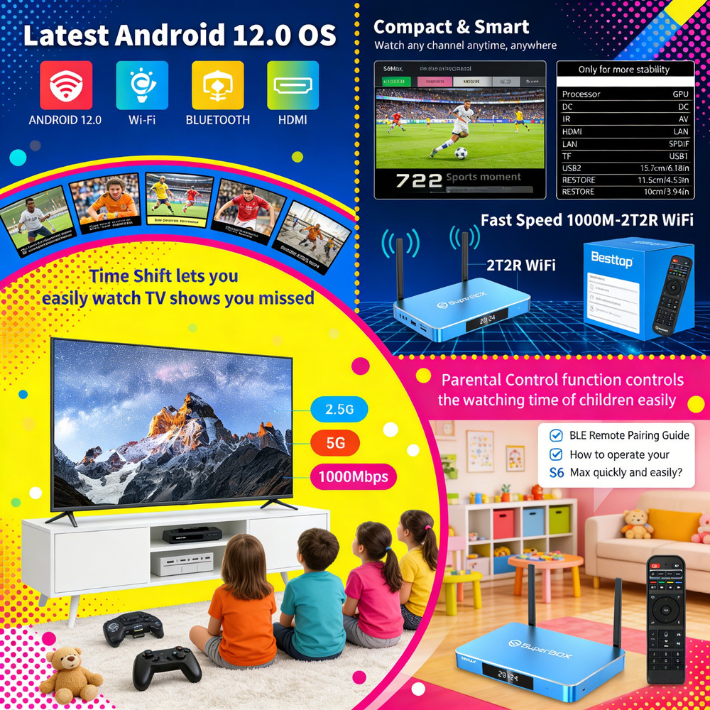 SuperBox S6 Max Authentic | 24/7 Support | Same Day Shipping Big Discount This W