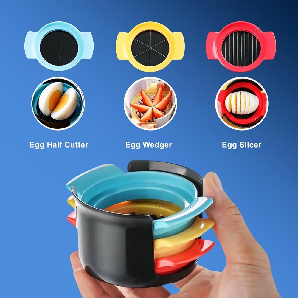 Egg Slicer Cutter Multi-functional Hard Boiled Egg Wedger