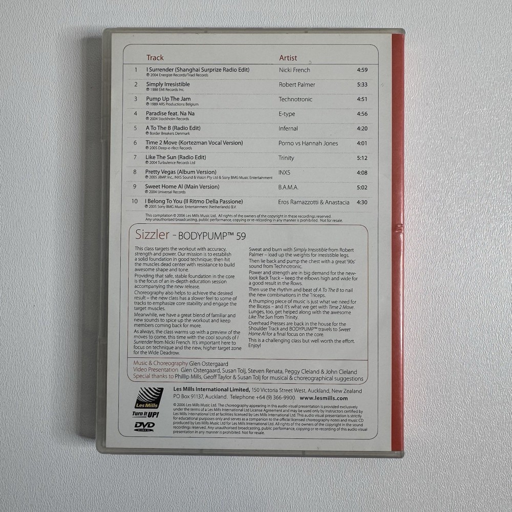 Les Mills Body Pump 59 Instructor Release Kit DVD CD Case Choreo Notes Complete