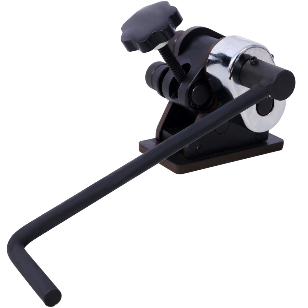 3" Ring Roller Bender Manual 1/4" Round 1"x3/16" Flat Steel Portable Hand Crank