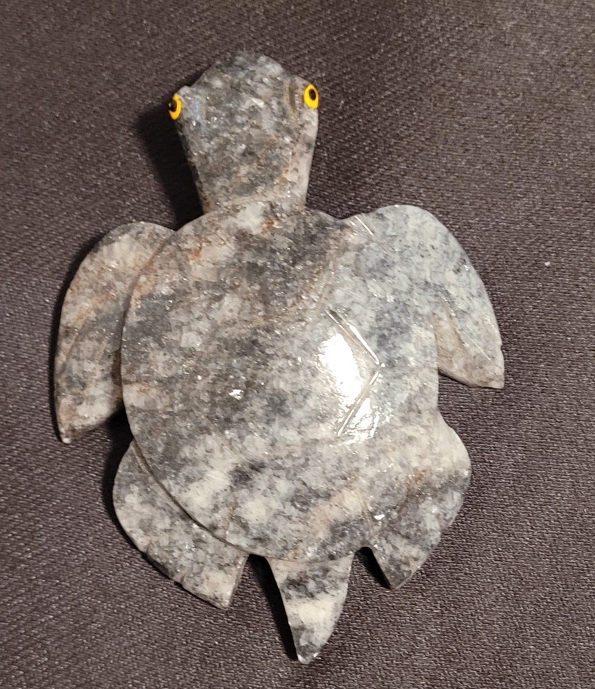 Natural Stone Hand Carved Turtle