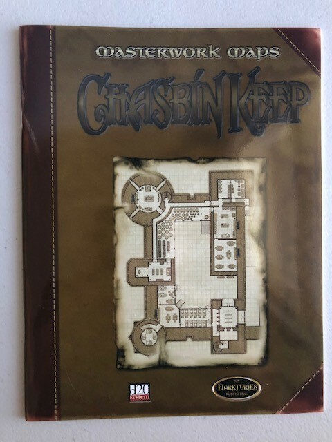 Masterwork Maps Chasbin Keep Brian Moseley d20 Dark Furies - New