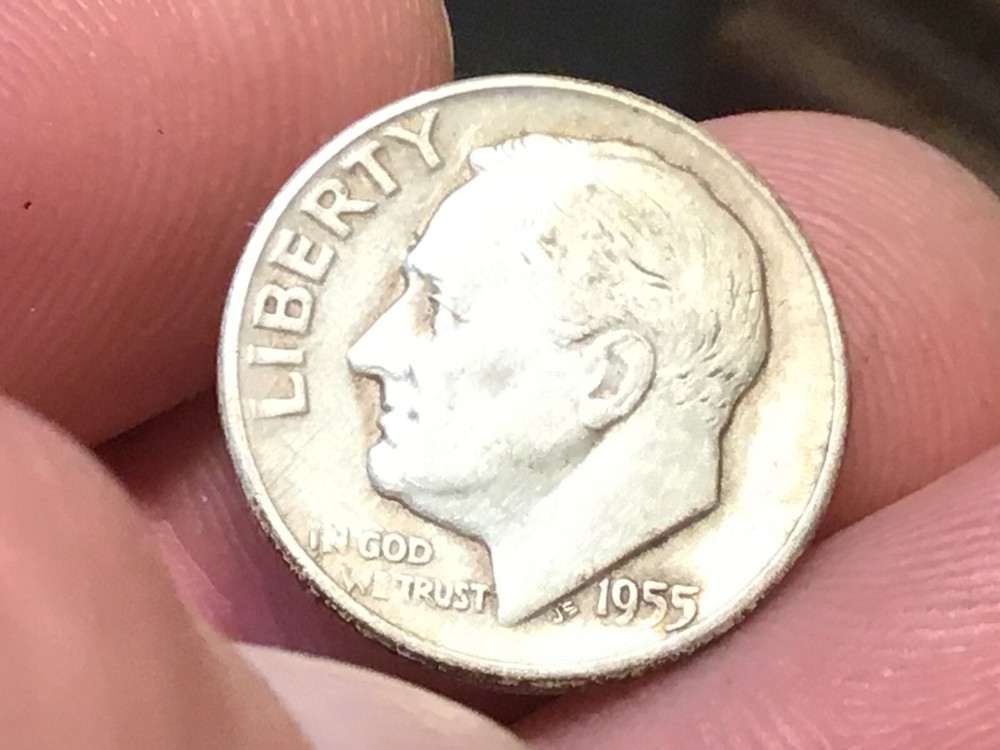 1955-S Silver Roosevelt Dime, 1 dime from those pictured