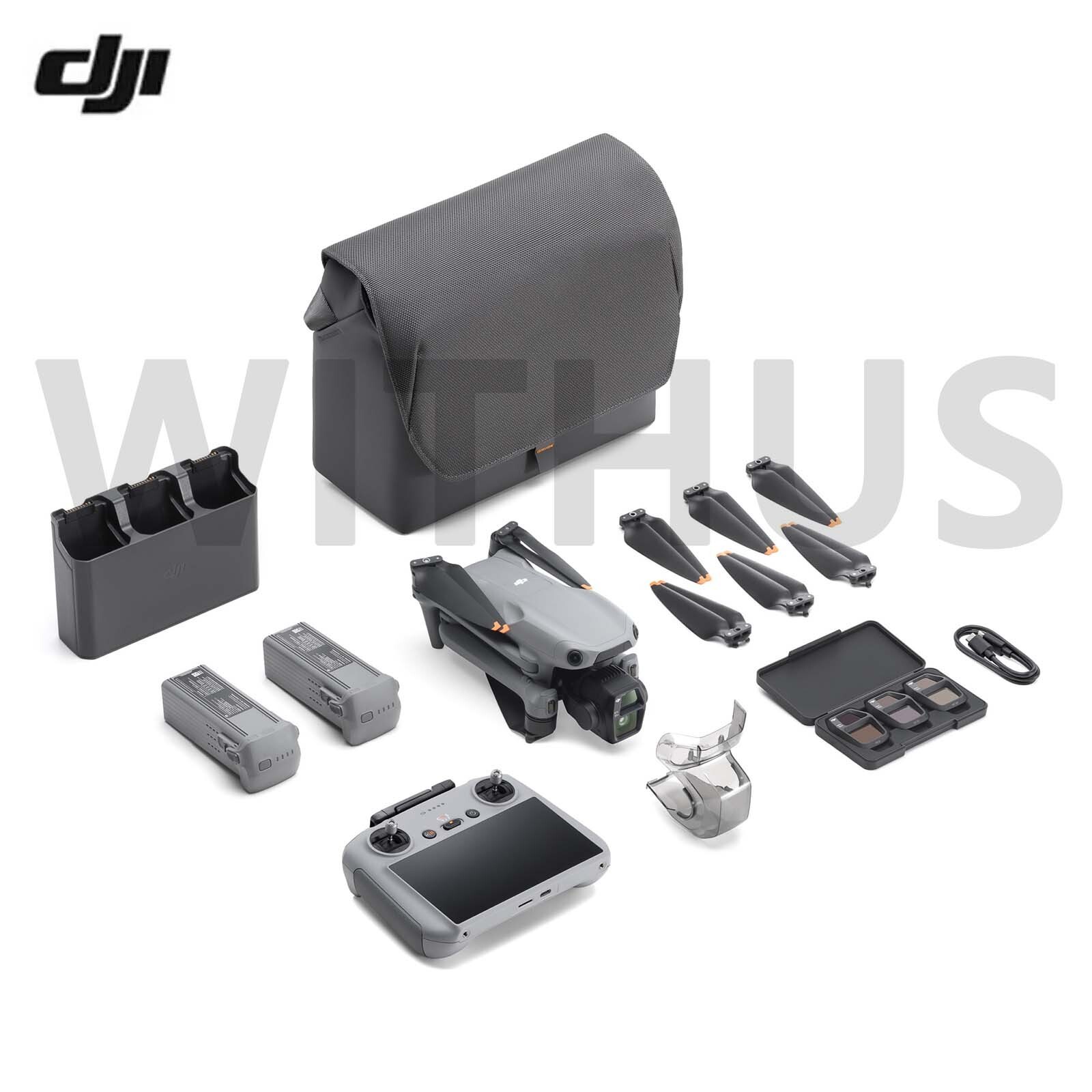 DJI Air 3S Fly More Combo Camera Drone (3 Bastteries) + RC 2 Remote Controller