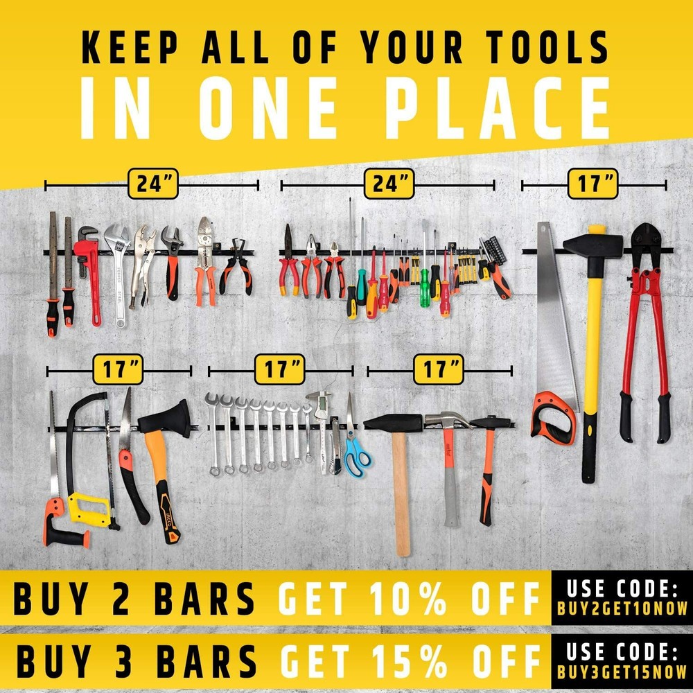 17" Heavy-Duty Magnetic Tool Holder (Upgraded Version) - Extremely Powerful