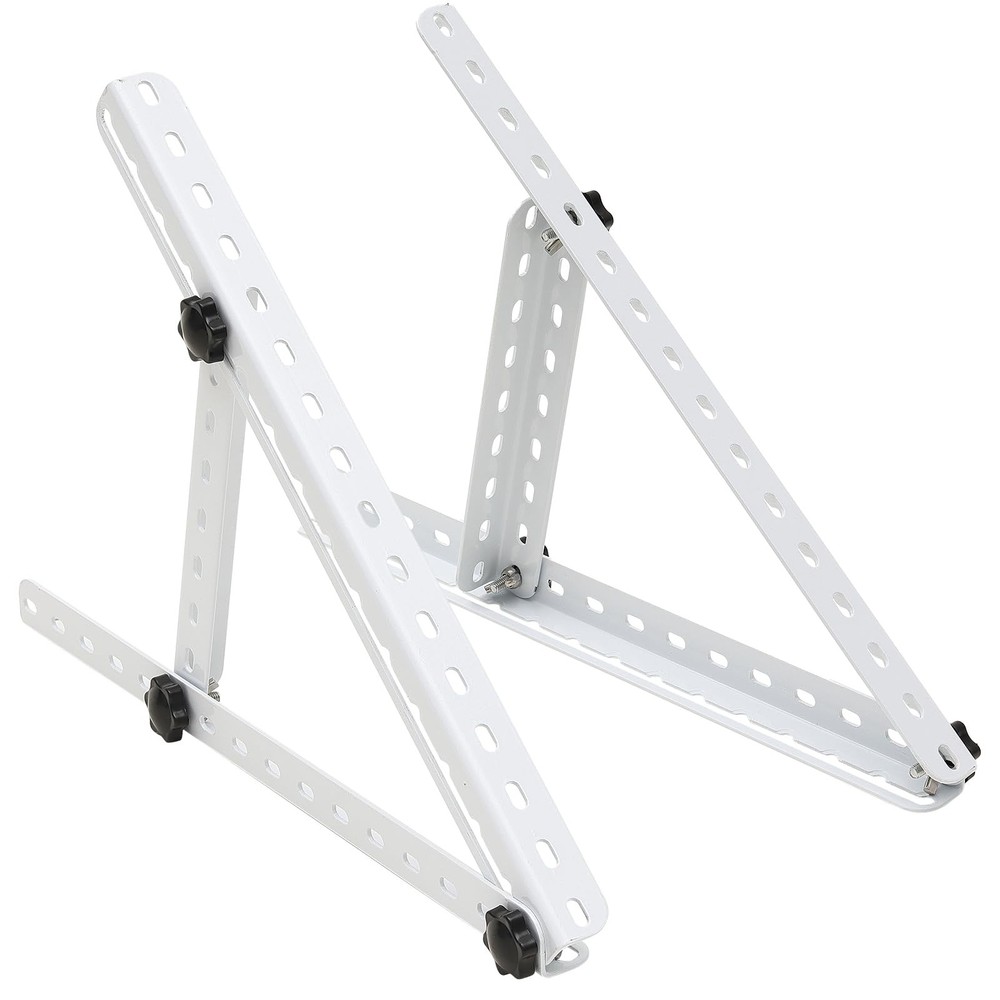 JAOTREL Solar Panel Mount, 16 in with Foldable Tilt Legs Adjustable White