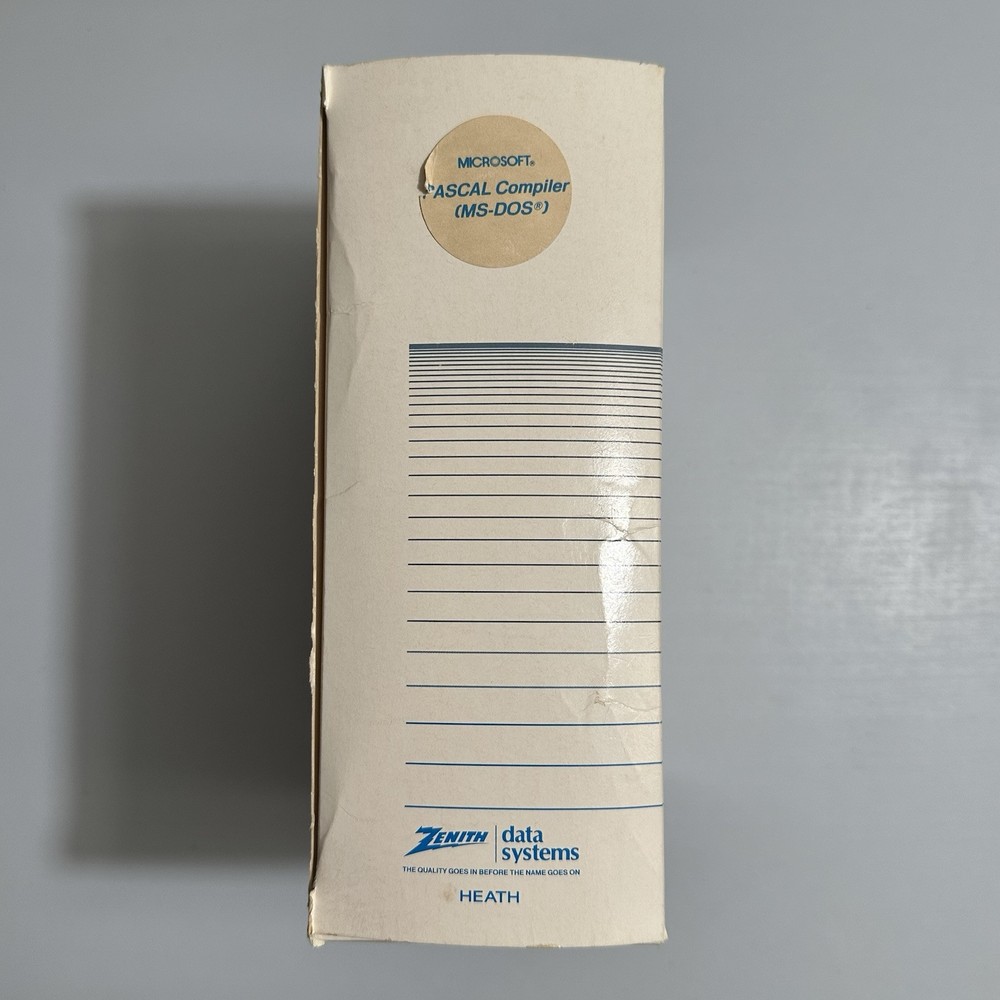 Zenith Data Systems Heath Computer Microsoft PASCAL Compiler MS-DOS Software