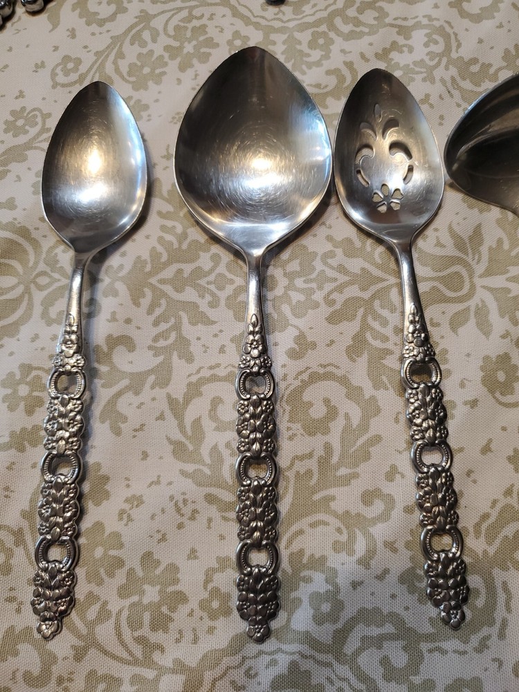Oneida Community VIOLA VOILA 6 Piece Serving Flatware Set A3