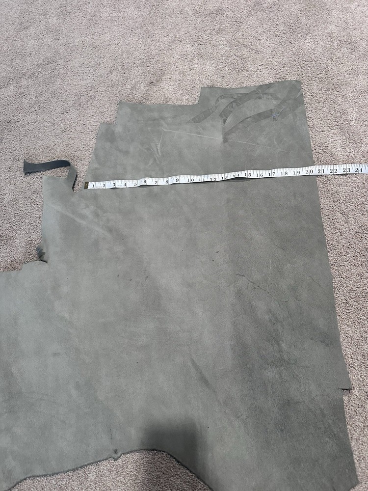 Gray Cowhide Leather Pelt For Crafting Making Leather Work