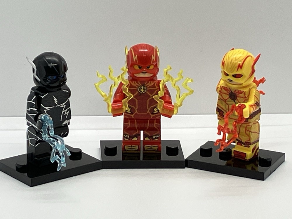 Custom The Flash, Zoom, Reverse Flash Figure Set