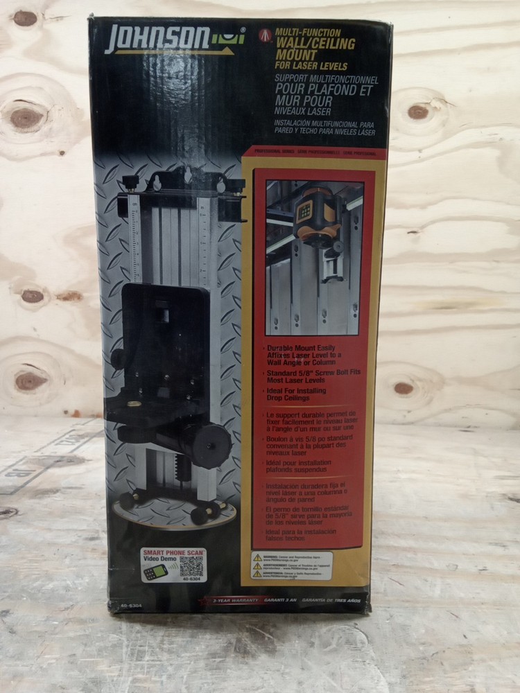 Johnson Level & Tool 40-6304 Multi-Function Mount for Rotary Lasers, 5/8" Screw