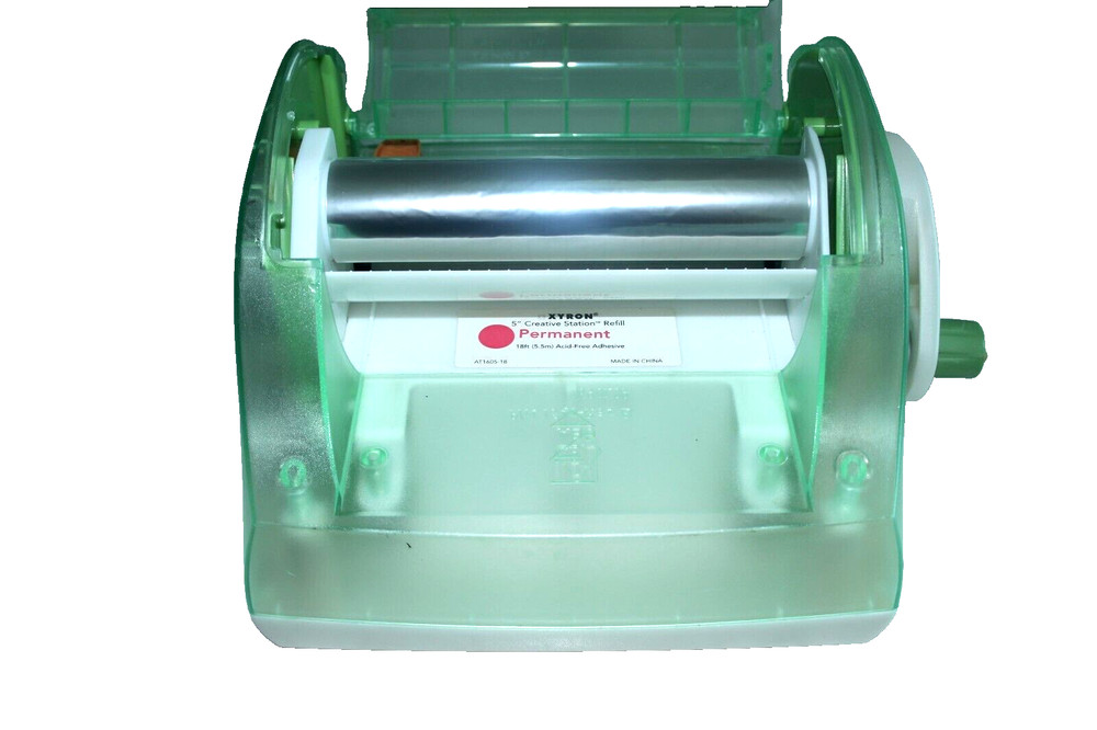 Green Xyron 5 Inch Creative Station Multi-Use Crafting Machine