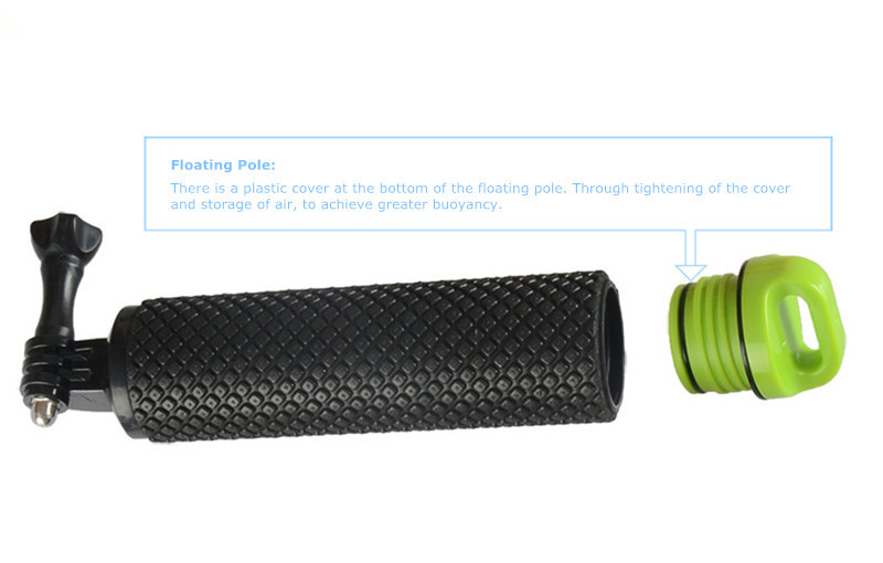 Floating Hand Grip Handle Mount Accessory Float For Camera Gopro Hero 2 3+ 4 5