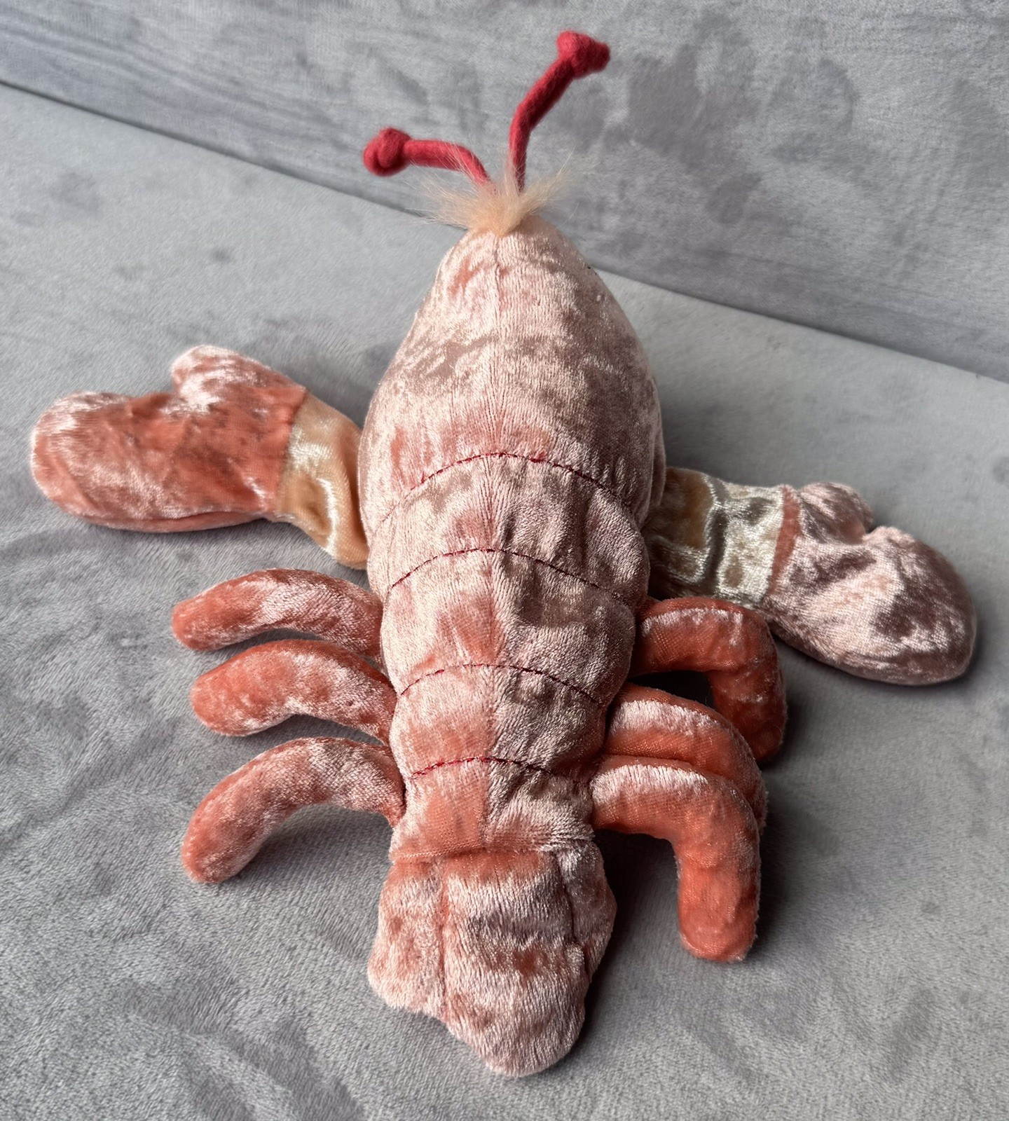 1999 Precious Moments Tender Tails by Enesco Lobster Plush Velvety 7”