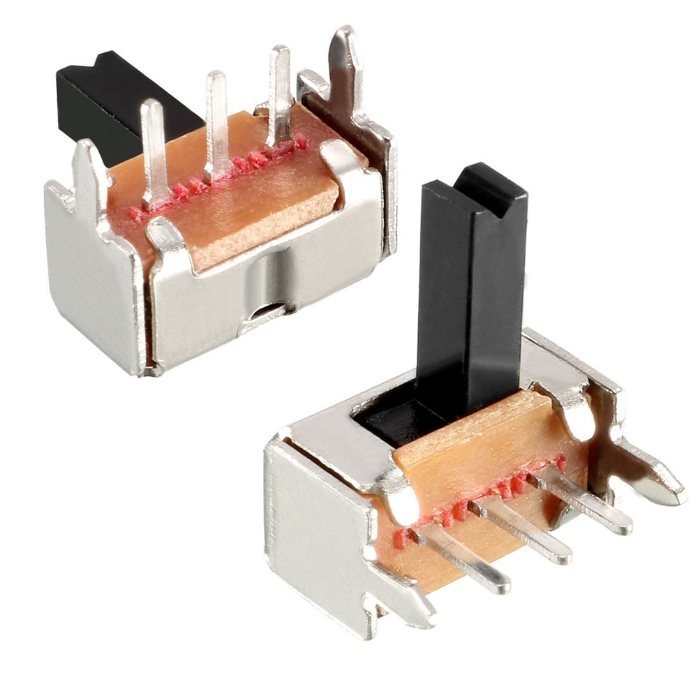 20Pcs 6mm Horizontal Slide Switch SPDT 1P2T 3 Terminals PCB Panel Latching