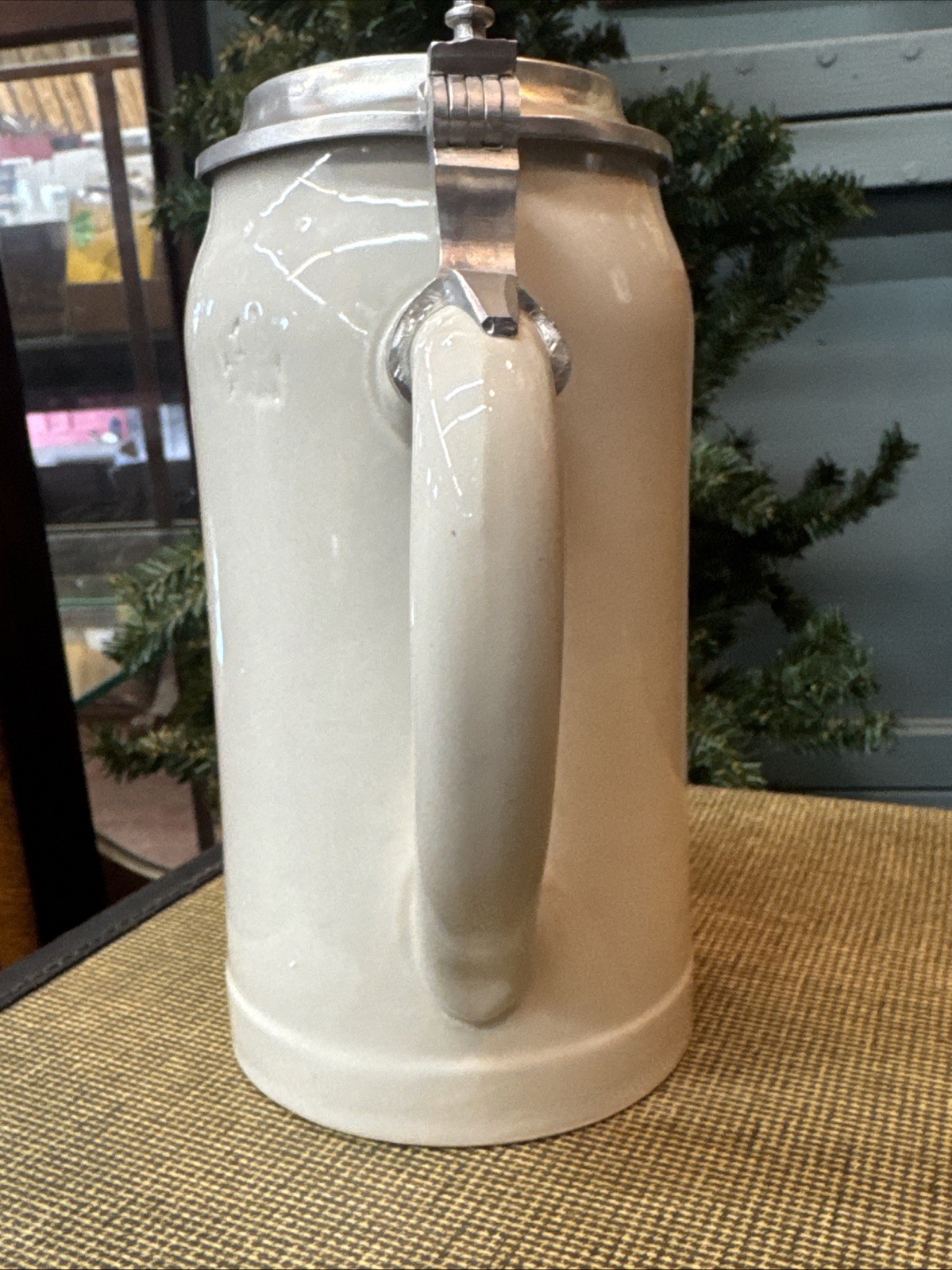 PAULANER 1L Stein Rarer Lidded Version!