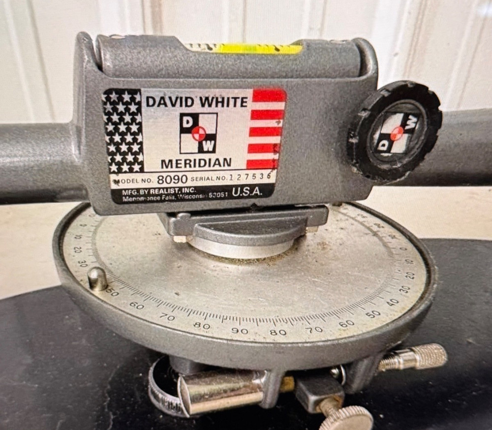 Realist David White MERIDIAN ~ Model DW-8090 ~ Level Transit With Case
