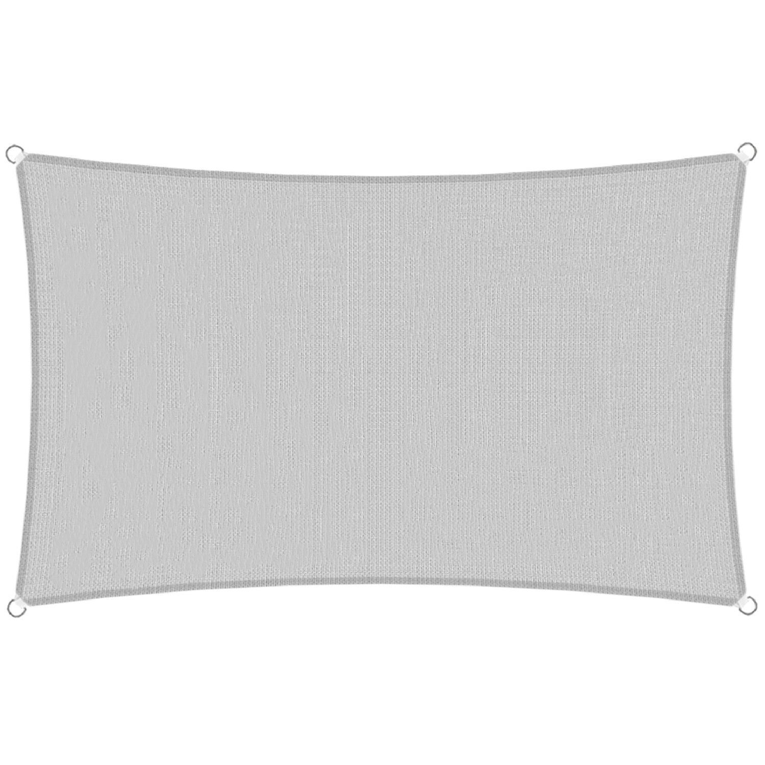 Sun Shade Sail Gray Rectangle Canopy Awning Cover Outdoor Yard Patio Garden Pool