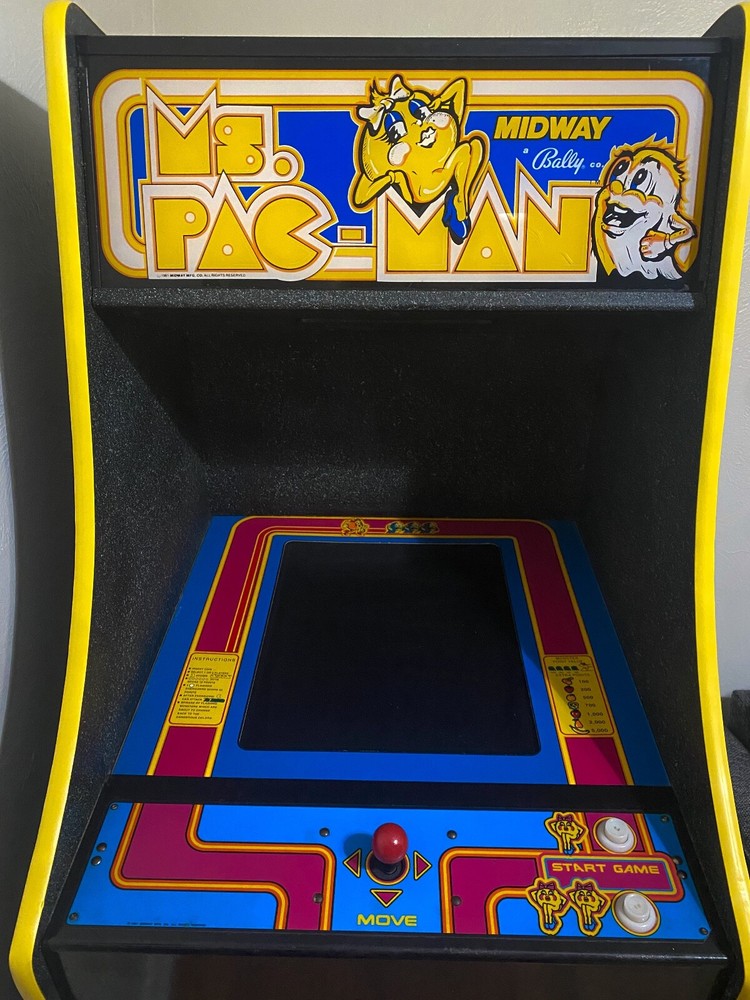 ORIGINAL VINTAGE Ms PAC-MAN ARCADE MACHINE